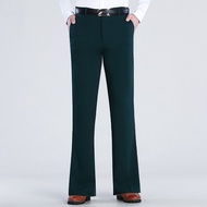 Men's Summer Thin Flared Pants, Men's Casual Stretch Ice Silk Pants