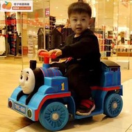 【可坐人小火車】兒童托馬斯 小火車 電動四輪汽車 可坐可騎充電玩具車 生日禮物 兒童玩具