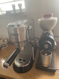 Delonghi 意式咖啡機及磨豆機