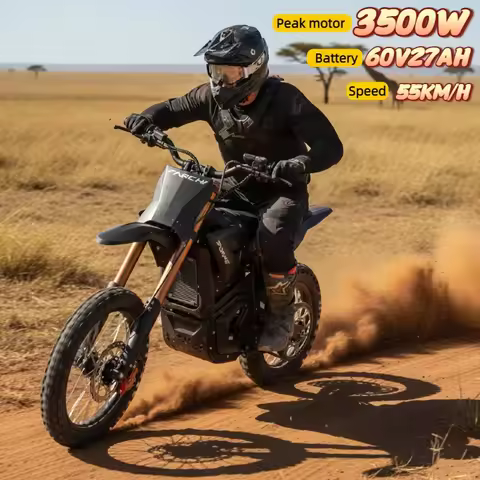 All-Terrain E-Bike Peak 3500W 60V 27ah Battery 55km/h Off-Road Electric Motorcycle IPX6 Electric Mou