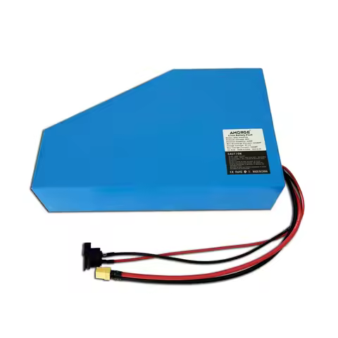 For Amorge Hot Sale Triangular Ebike Battery 48V 60V 72V 20Ah 30Ah 35Ah 40Ah 45Ah 50Ah 3000w 4800W L