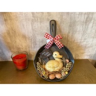 19th Century All Handmade Cast Iron Duckling Flat Decoration 521337