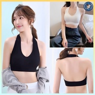 [B008] Crop top style undershirt with elastic foam padding, easy to coordinate - L2M