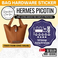 [𝐁𝐍𝐂𝐓👜]💛 Hermes Picotin Bag Hardware Protective Sticker | Full Coverage Bespoke Fitting Seal/Film | 