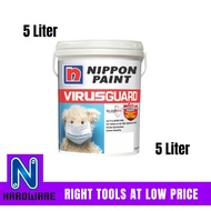 Nippon Paint VirusGuard Virus Guard Interior Wall Paint / Cat Dalam Dinding Rumah 5L - 5 Liter