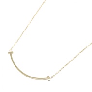 【二手】Tiffany T 字Smile項鍊 小號 60011679 頸圍 40.5/45.5公分 K18（黃金） T 字Smile項鍊 小號