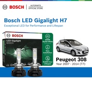 Bosch LED Gigalight 6000K H7 Halogen Headlight Retrofit Bulb + CANBUS for Peugeot 308 T7 - 198730155
