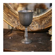 老件.早期馬來西亞製Tumasek Pewter錫高腳杯.97%精煉錫.高15cm