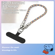 MP Mall 2-in-1 iPhone Charging Cable Lanyard, 60W PD Fast Charge Wearable Neck Strap Cable