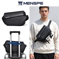 MENSPE Crossbody Bag Men Shoulder Bag Short Travel Bag Messenger Bag Chest Bag College Style Messeng