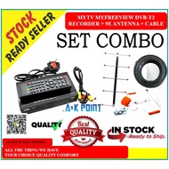 SET 5E ANTENNA + MALAYSIA DVB(T2) DECODER DIGITAL TUNER