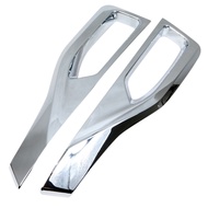 For Nissan Leaf ZE1 2018 2019 2020 2021 2022 Chrome Front Fog Light Lamp Cover Trim Foglight Bezel D