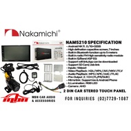 Nakamichi NAM5210 2 Din 7 inches Android OS Reciever 1gRam + 32gb, Android 11.0 System With Camera