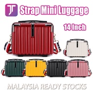JTravel 14 inch Fashion Random Colour Nude Or Mix Colour For Strap Mini Luggage Bag C 14 Inch Luggag