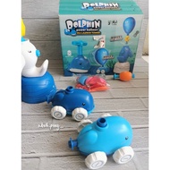 Dolphin balloon pump, cute dolphin balloon pump, dolphin balloon pump toy