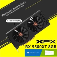 XFX RX 5500XT 8GB Graphics Card GPU AMD Radeon RX 5500 RX5500XT GDDR6 128bti Video Cards Desktop PC 