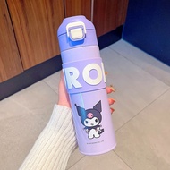 Kawaii Sanrio Cinnamoroll Thermos Water Bottle Anime Kuromi My Melody Student Kid Portable Vacuum Wa
