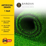 [Limit to 1 Unit Per Order] BANOVA Artificial Grass Carpet Rumput Karpet 2M X 25M X (20MM) / (25MM) 