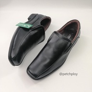 (T28-152- Slip-On Style) V.minnte Men's Leather Shoes Style Black Size 47-50 Model T28-152 Available
