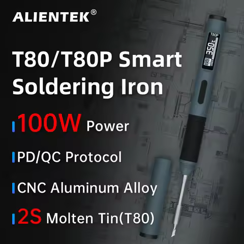 ALIENTEK T80 T80P Soldering Iron Adjustable Temperature Tool DC 20V 80-450℃ Precision Repair Station