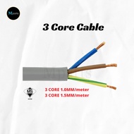 UMS kabel 3C 1.00mm(M) - 1.5(M) 3C 90m