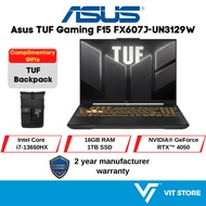 Asus TUF Gaming F15 FX607J-UN3129W Intel Core i7-13650HX 16GB 1TB NVIDIA® GeForce RTX™ 4050 16" FHD W11 Gaming Laptop