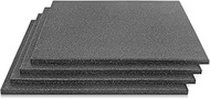 0.60 inch Thick Heavy Duty Exercise Equipment Rubber Mat Flooring for Gym or Garage gym,4 Pack 19.67