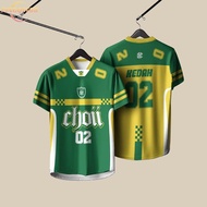 Baju Choii Jersey T-shirt Lelaki Short Sleeve Baju Perempuan Budak Baju Raya 2024 Viral T-shirt Men 