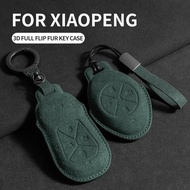 Suede Leather Car Key Case for Xiangpeng Xpeng P5 P7 G3 G6 G9  X2 N5 F30 H93 X9 2019 2020 2021 2022 