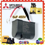 คอนนิเซอร์ คาปาซิเตอร์ 6uF 450V รุ่น WP85-105-155-EP155P /Q-Q2-Q3-R อะไหล่ปั้มน้ำ มิตซูบิชิ Mitsubis