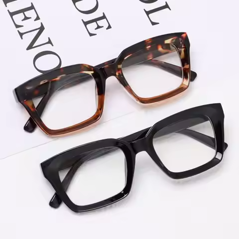 Oversized Square Reading Glasses Men Women Large Frame Fashion Presbyopia Eyeglasses Diopter +1.0~+4