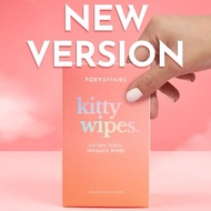 [NEW FORMULA] FOXYAFFAIRS Kitty Wipes - Intimate Anti-bacterial & pH-balancing Wipes - Use Anytime, 