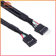USB 2.0 9 Pin Male To 9 Pin Female Adapter Extension Cable 50CM/1.64FT Extended Cable 9pin USB Heade