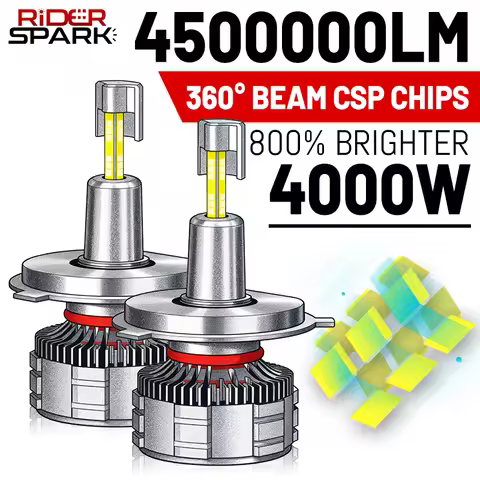 4000W H7 H4 LED 360 for Projector Lenses CANBUS H11 H1 H8 LED Headlight Bulbs 6000K HB3 9005 HB4 900