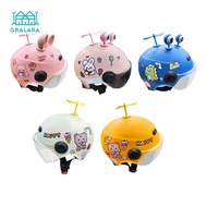 [nvnrbso] Cute Kids Motorcycle Helmet Cartoon Half Helmet for Moped Go Kart Girls