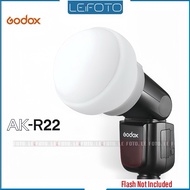 Godox AK-R22 Diffusion Dome Flash Diffuser Modifier for Godox V1C V1N V1S V1O V1F AD100pro AD200pro