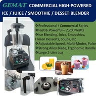 GEMAT Commercial Ice /  Smoothie / Juice / Dessert / Soup Blender