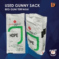 Guni Terpakai | Used Gunny | Pp Woven Bag Saiz 25kg (50 Pcs/Packet)