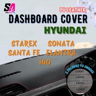 HYUNDAI PU Leather Dashboard Cover Sonata YF LF Elantra i40 Santa Fe Starex H1