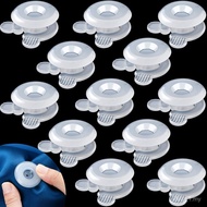 Jetec 12 Pcs Duvet Comforter Clips Plastic Grippers Button Clips for Inside Corner and Keep Comforte