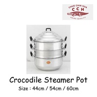 CCH Aluminium Steamer Pot 3 Layer Steam Pot / Periuk Kukus Cap Buaya Thailand (44cm/54cm/60cm)