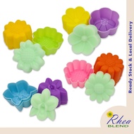 Flower Silicone Mold 5cm Begonia Sunflower Daisy Orchid Rose Muffin Cupcake Mould Acuan Apam Bunga