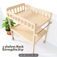 AVAIABLE  Wooden Diaper Changing Table Nursery changer rack movable Storage Rack with Pad PHFK 78IM 