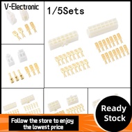 V-ELECTRONIC 1 Set เคเบิ้ล 1/2/3/4/6/8/12P/14 พิน มอเตอร์ไซค์ ebike ชุดปลั๊กเทอร์มินัล 6.3mm สายไฟฟ้ายานยนต์ ขั้วต่อรถ