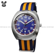 SEIKO 5 SRPA91K1 Men's Analog Watch Date Automatic 44mm Nato Nylon Strap Blue Yellow Limited Edition