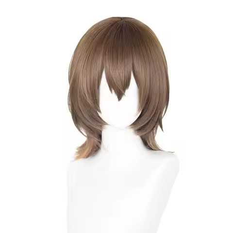 Game P5 Synthetic Hair Goro Akechi 38cm Brown Cosplay Anime Wig Crow Heat Resistant Hair Halloween W