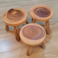 Small Small Bench Durable Household Old-fashioned Camphor E2A Small Low Stool Small Stool Strong Liv