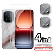 For iQOO 15 5G Tempered Glass Screen Protector Transparent HD Clear Coverage Camera Lens Protective 