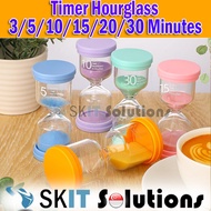 1 3 5 10 15 20 30 Min Sand Timer Hourglass Sandglass Clock Kids Game Kitchen Home Decor Teaching Aid