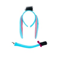 NEX Donkey Ear Headband Nose Glove Skirt and Bowtie Halloween Donkey Costume for Kid